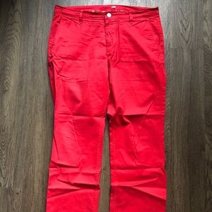 Bonobos Red Straight Fit Chinos